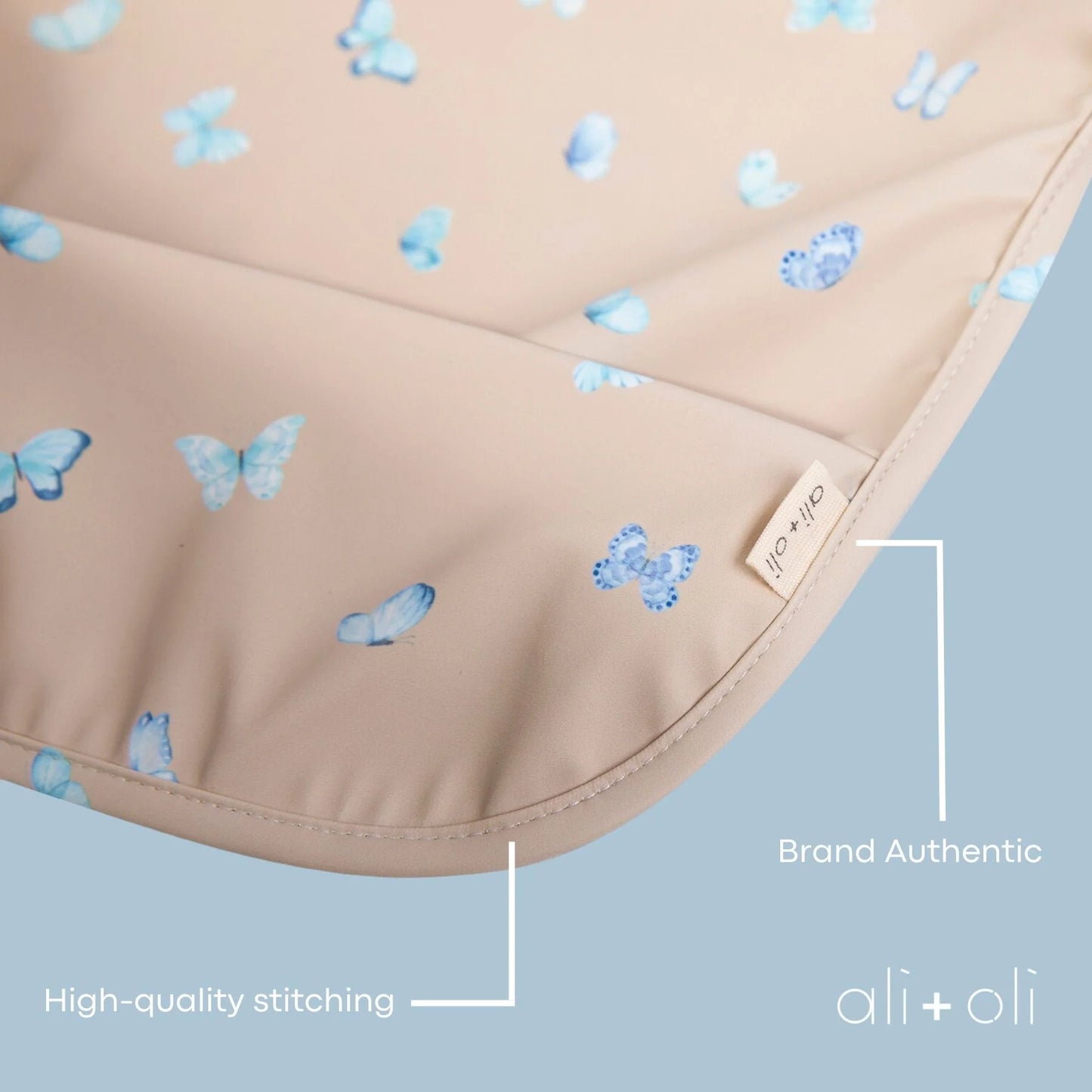 Ali+Oli 嬰幼兒防水罩衫-2件裝 - Butterfly/Blush