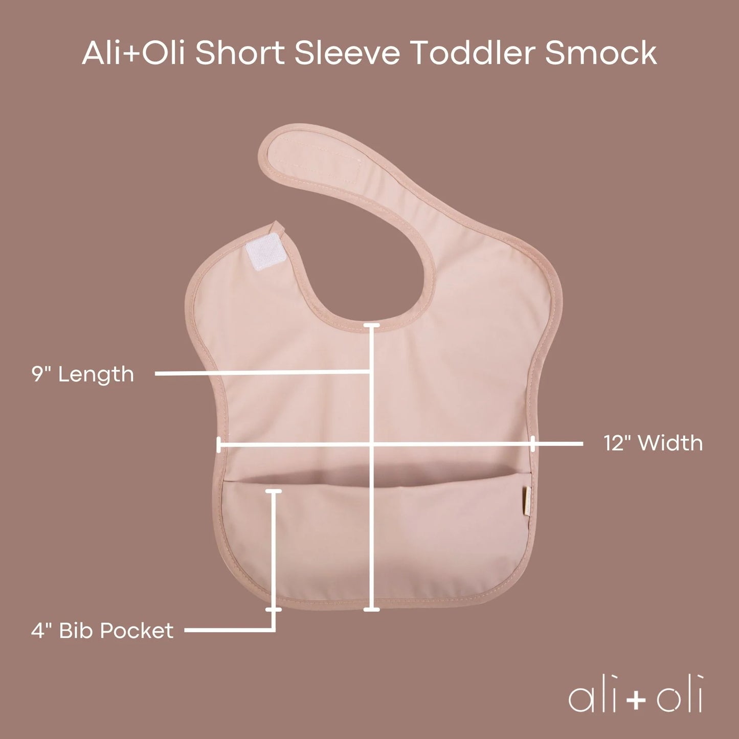 Ali+Oli 嬰幼兒防水罩衫-2件裝 - Butterfly/Blush
