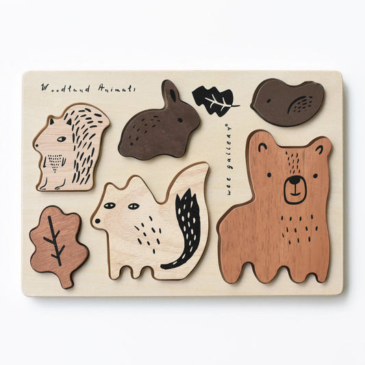 木製拼圖 - Woodland animals
